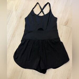 Black Athletic Romper